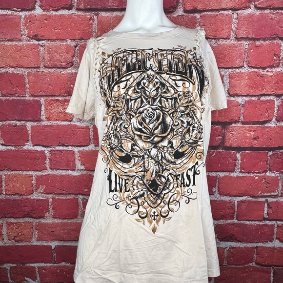 Affliction Tops - Affliction Women’s Graphic T-Shirt -Size: XL -NWOT